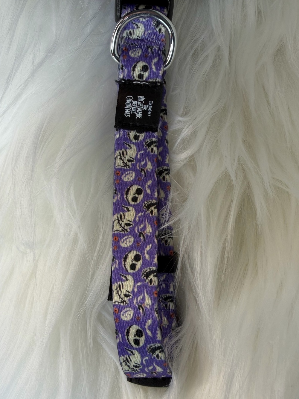 Disney The Nightmare Before Christmas Purple Jack Skellington Dog Collar Small - Picture 2 of 9